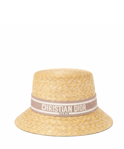 Dior Large Brim Hat With Pink Band