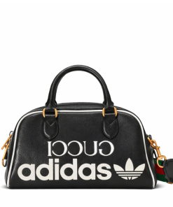 Gucci X Adidas Mini Duffle Bag Black 31.5Cm 702397 U3Zct 8726