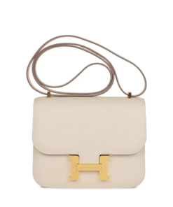 Hermes Constance 1-18 Craie Epsom Gold Hardware
