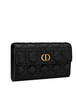 Dior Caro Wallet Black