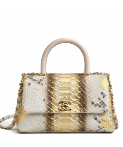 Chanel Trendy Cc Top Handle Bag Python 23Cm