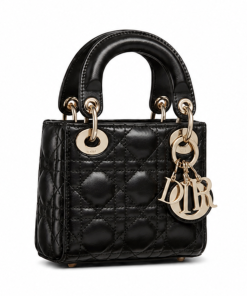 Micro Lady Dior Bag Black 12cm