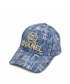 Chanel CC Embroidery Baseball Cap Blue