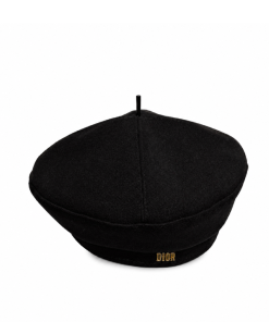 Dior Cotton Drill Beret Black