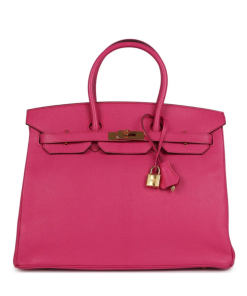 Hermès Birkin 35 in Rose Tyrien with Gold Hardware