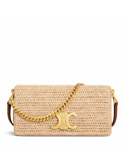 Celine  Multipochette In Raffia Tan 23Cm