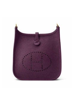 Hermes Evelyne TPM Cassis Clemence Gold Hardware