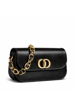 30 Montaigne Avenue Bag Black Box Calfskin