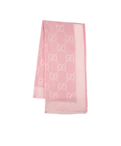 Gucci GD Jacquard Silk & Wool Shawl