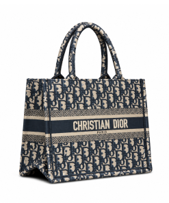 Small Dior Book Tote Blue Dior (26.5 X 21 X 14 Cm)