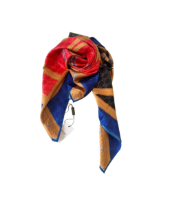 Gucci GG Mulberry Silk Jacquard Square Scarf