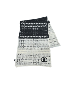 Chanel Scarves White And Black