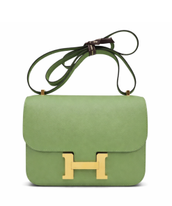 Hermès Constance 18 Vert Criquet Epsom Gold Hardware