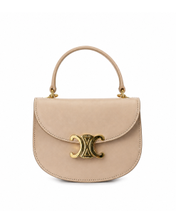 Celine Mini Besace Clea In Shiny Calfskin Nude 15Cm 10L063Etz 03Nd