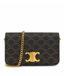 Celine Multipochette In Triomphe Canvas And Calfskin Tan 20Cm 10L972Dqb 04Lu