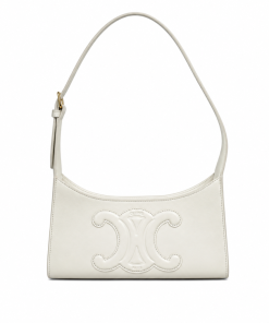 Celine Cuir Triomphe Bags In Smooth Calfskin White 198153