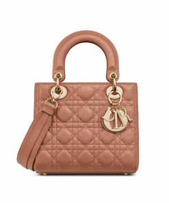 Small Lady Dior Blush Cannage Lambskin 20cm