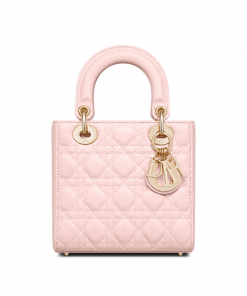 Lady Dior Small Bag Powder Pink Cannage Lambskin 20cm