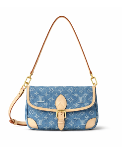 Diane Monogram Denim Blue Bag