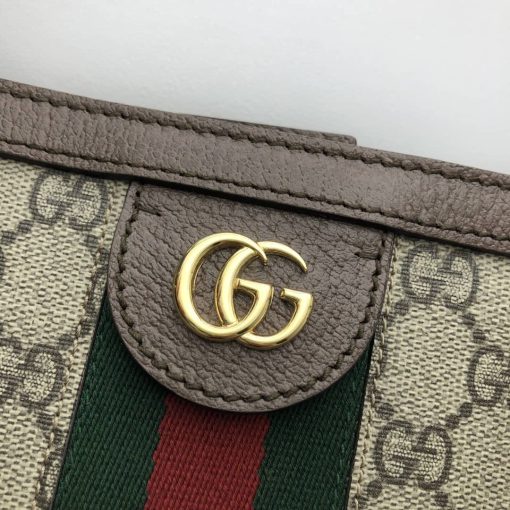 Gucci Ophidia Medium Tote Bag Beige And Ebony 631685 96Iwb 8745 - Image 3