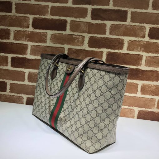 Gucci Ophidia Medium Tote Bag Beige And Ebony 631685 96Iwb 8745 - Image 6