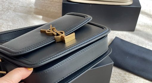 Saint Laurent Solferino Small Satchel In Box Saint Laurent Leather Black Noir 19Cm 6343060Sx0W1000 - Image 6