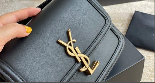 Saint Laurent Solferino Small Satchel In Box Saint Laurent Leather Black Noir 19Cm 6343060Sx0W1000 - Image 5