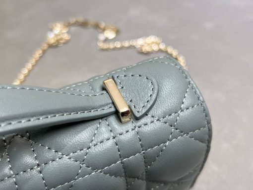Lady Dior My Dior Top Handle Bag Blue - Image 3