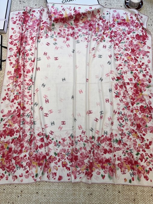 Chanel Silk Scarves Women's Peach Pink - Image 2