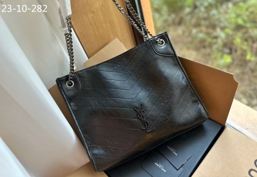 Saint Laurent Medium Niki Shopping Bag Black 33Cm - Image 4