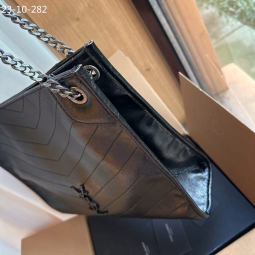 Saint Laurent Medium Niki Shopping Bag Black 33Cm - Image 6