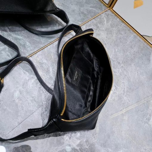 Saint Laurent Belt Bag Ysl Logo Appliqu?D Leather Black 25Cm - Image 9