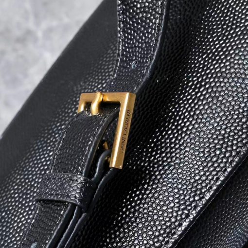 Saint Laurent Belt Bag Ysl Logo Appliqu?D Leather Black 25Cm - Image 4