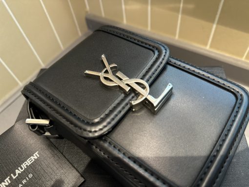 Saint Laurent Solferino Mini Bag In Smooth Leather Black 11Cm 7539630Sx0E1000 - Image 7