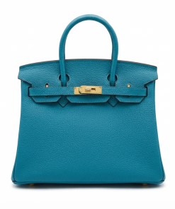 Hermes Birkin 30 Blue Jean Epsom Gold Hardware