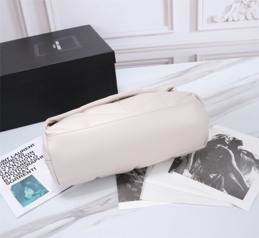 Saint Laurent Loulou Small Chain Bag In Matelasse Y White Silver 29Cm 494699Dv7269207 - Image 8