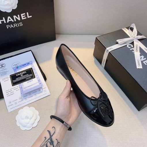 Chanel Flat Black Sandals G02819 Y01552 94305 - Image 7