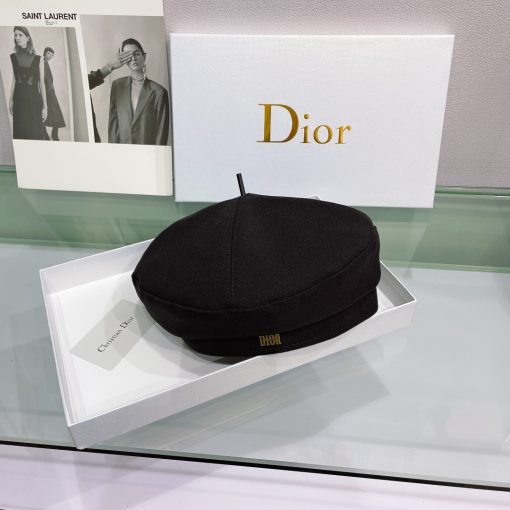 Dior Cotton Drill Beret Black - Image 3