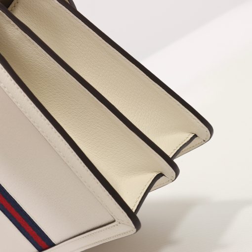 Gucci Ophidia Small Top Handle Bag With Web 25Cm White - Image 6