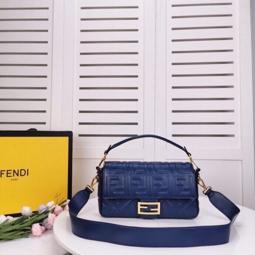 Fendi Baguette Blue 8Br600A72Vf19Po - Image 3