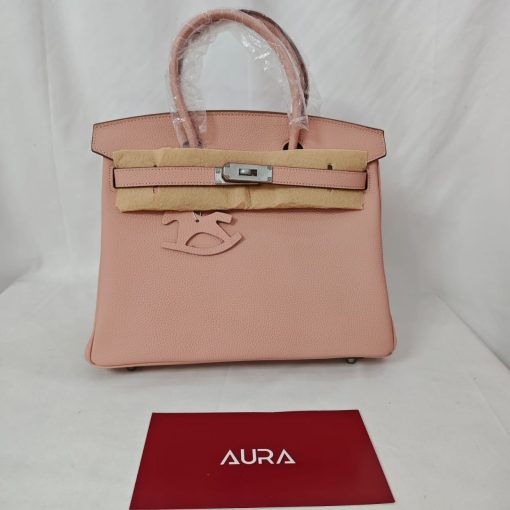 Hermes Birkin 30 Mauve Sylvestre Clemence Palladium Hardware - Image 4