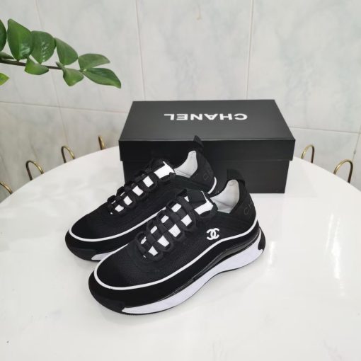 Chanel Women's Suede Sneaker Black G39072 Y55826 K4284 - Image 7