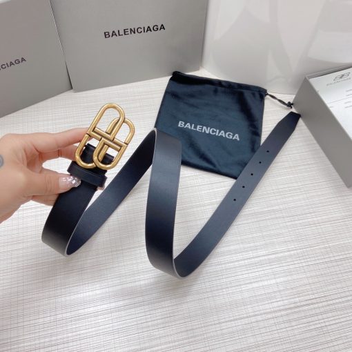 Salvatore Ferragamo Gancini Black Leather Belt With Gold Metal Buckle - 90 Eu 105 Cm - Image 3