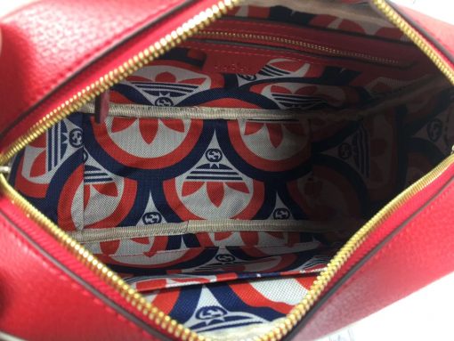 Gucci X Adidas Small Shoulder Bag Red 24.5Cm 702427 U3Zct 6563 - Image 3
