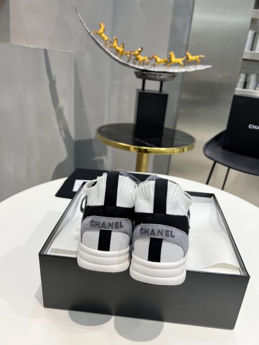 Chanel Low Top Trainer Sneakers Purple G38750 - Image 8