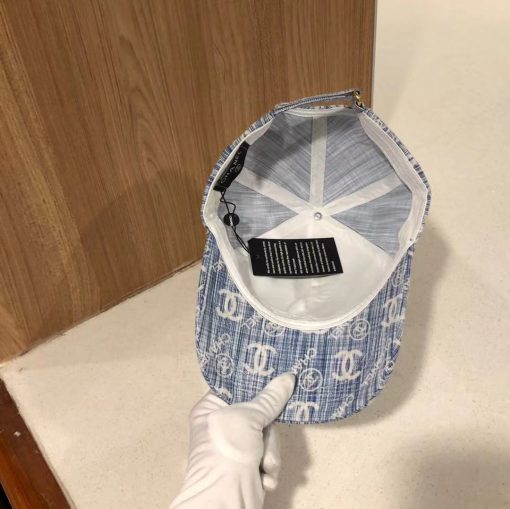 Chanel CC Embroidery Baseball Cap Blue - Image 5