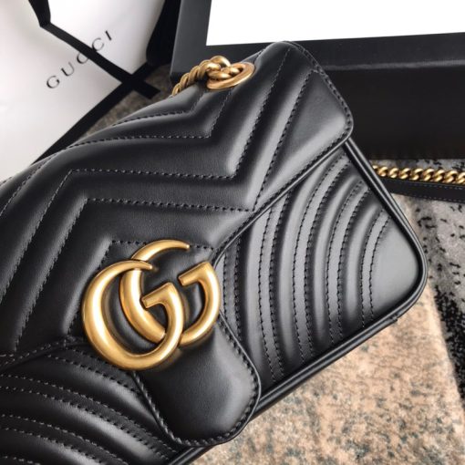 Gucci Marmont Matelasse Mini Bag 446744 Dtdit 1000 - Image 7