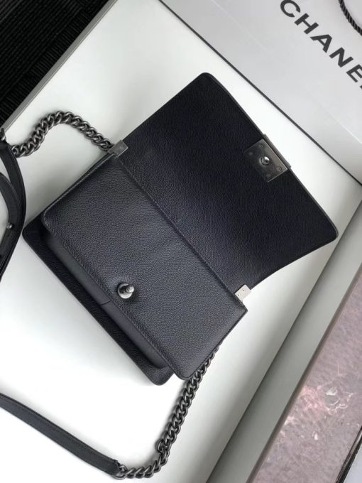 Chanel Boy Handbag Black A67086 - Image 4