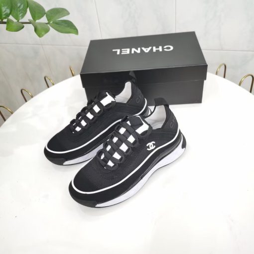 Chanel Women's Suede Sneaker Black G39072 Y55826 K4284 - Image 3