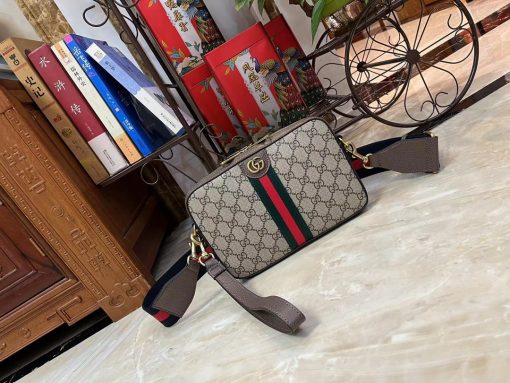 Gucci Ophidia Gg Shoulder Bag Beige Ebony 23.5Cm  699439 9C2St 8920 - Image 7